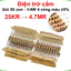 Điện trở cắm 1/4W 4 vòng màu ±5% - giá trị 25KR đến 4.7MR