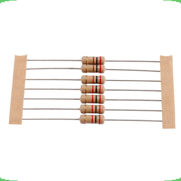 [Giá bán sỉ] (100 cái) Điện trở cắm 1/4W 4 vòng màu ±5% - giá trị 120R đến 25KR