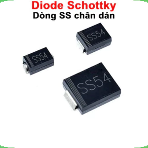 Diode Schottky chân dán SS14, SS26, SS54, …