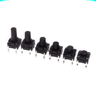 [Ưu đãi] (10 cái) Nút nhấn 12x12mm 4 chân cắm chống thấm cao 4.3 - 12mm