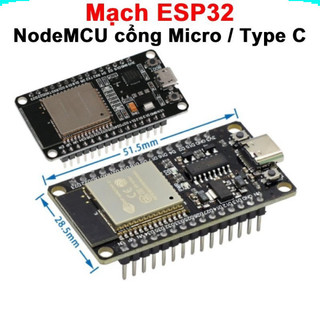 [Ưu đãi] Mạch NodeMCU ESP32 WiFi+ Bluetooth