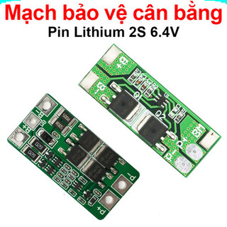 Mạch bảo vệ cân bằng pin Sắt LiFePo4 2S 6.4V (pin 3.2V) không kẽm hàn