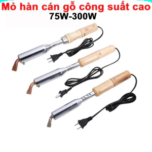 Mỏ hàn cán gỗ chuyên dụng cho mối hàn to đủ công suất 75W - 300W