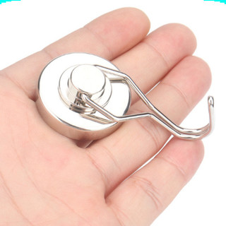 Nam châm đất hiếm móc treo quay 360 độ, lực từ siêu mạnh, mạ niken màu bạc sáng không gỉ