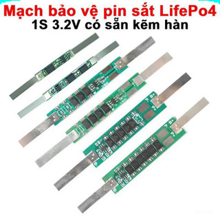 [Ưu đãi] Mạch bảo vệ pin sắt LifePo4 1S 3.2V có sẵn kẽm hàn