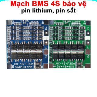Mạch BMS 4S bảo vệ pin lithium, pin sắt chân hàn 30A