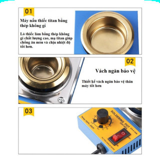 Bể nung chảy chì hàn ZTX, Nồi nấu thiếc hàn các loại