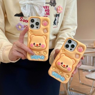 Ốp lưng iphone Gấu Pooh có giá đỡ hot trend Cho 6plus/7plus/x/xs/xsm/11/12/13/14/15/pro/max/plus/promax RABBI