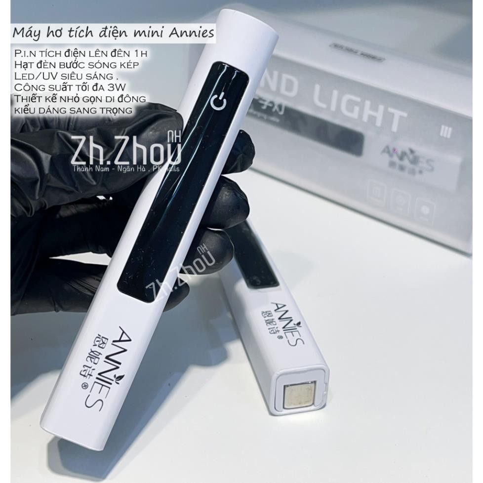 Máy hơ móng tay mini annies, máy hơ có nam châm mắt mèo , máy hơ mini cao cấp