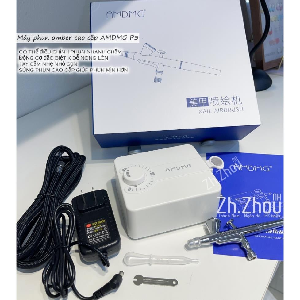 Máy phun Omber nail AMDMG , máy phun omber tích điện , máy phun omber cao cấp.