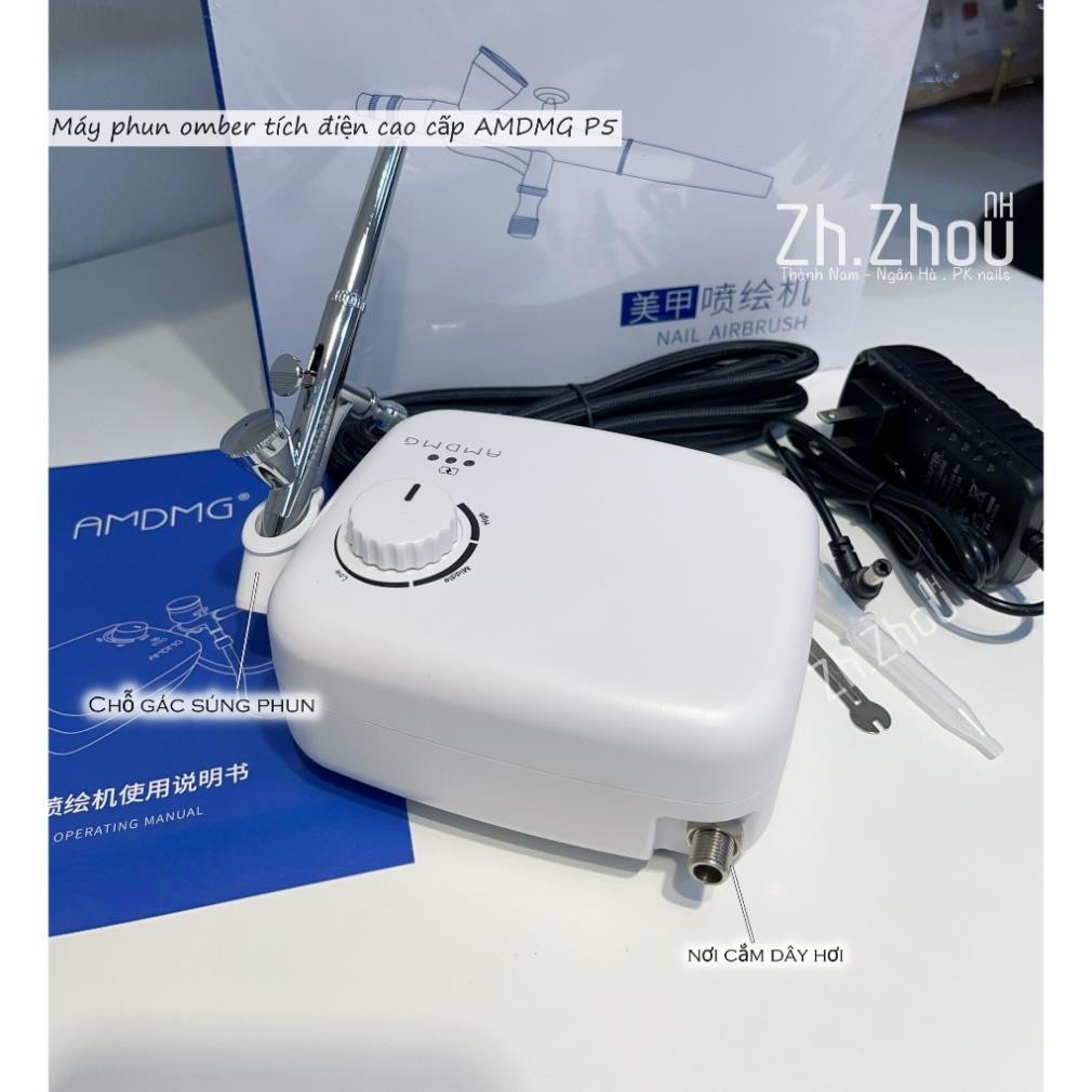 Máy phun Omber nail AMDMG , máy phun omber tích điện , máy phun omber cao cấp.