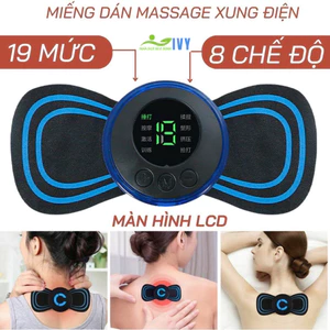 Máy massage cổ vai gáy xung điện - miếng dán massage mini sung điện toàn thân