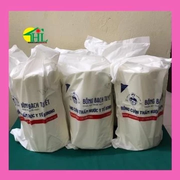 [Loại 1] Bông Y Tế Thấm Nước Cuận 01kg, Bông Bạch Tuyết ABSORBENT COTTON ROLL Màng Bông Mềm Mịn, Dai, Không Xơ Bông