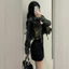 Áo khoác jean dáng croptop tôn dáng, khoác denim dáng ngắn dài tay màu đậm cá tính (HC20)