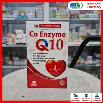 [ HỘP 30 VIÊN ] Viên uống COQ10 Coenzym Q10 điều hoà nhịp tim, huyết áp, tăng cường chức năng miễn dịch