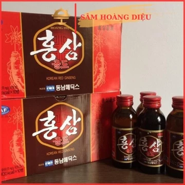 SÂM HOÀNG DIỆU Combo 2 hộp 20 chai Nước uống hồng sâm Dongnam