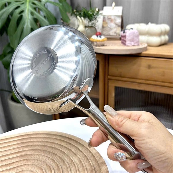 Chảo Chiên Rán 14cm, Chảo Rán Trứng Inox Cao Cấp Chockmen, Dụng Cụ Chiên Xào Nhỏ Xinh CKM583
