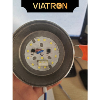 [Hỏa Tốc] LED Âm Trần 7W 9W Phi 90 Đế Đúc Nguồn Liền, Tích Điện Trắng Tích Diện Trung Tính, Bảo Hành 12 Tháng VIATRON