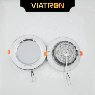 [Hỏa Tốc] LED Âm Trần 7W 9W Phi 90 Đế Đúc Nguồn Liền, Tích Điện Trắng Tích Diện Trung Tính, Bảo Hành 12 Tháng VIATRON