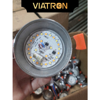 [Hỏa Tốc] LED Âm Trần 7W 9W Phi 90 Đế Đúc Nguồn Liền, Tích Điện Trắng Tích Diện Trung Tính, Bảo Hành 12 Tháng VIATRON