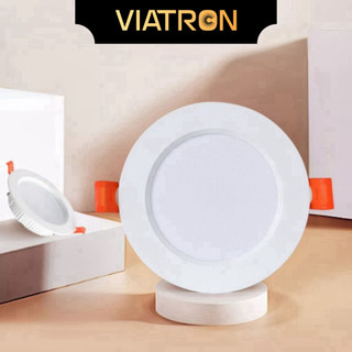 Đèn Led Âm Trần Nguồn Liền Trắng Tinh Công Suất 5W 9W 12W| Đèn Mắt Trâu Âm Trần BH 2 Năm