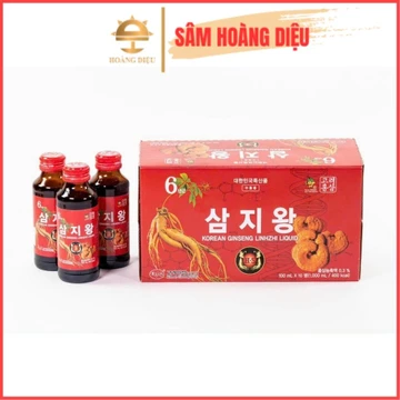 SÂM HOÀNG DIỆU - Nước hồng sâm linh chi KGS Hàn Quốc hộp 10 chai x 100ml