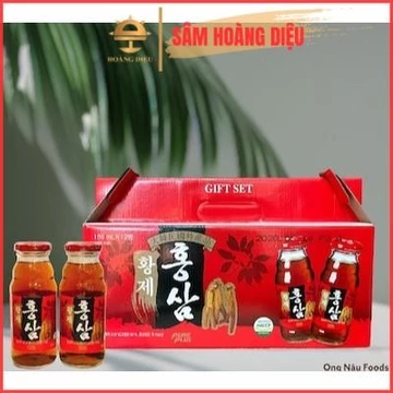 Sâm Hoàng Diệu - Nước hồng sâm hoàng đế Hàn Quốc hộp 12 chai x 180ml