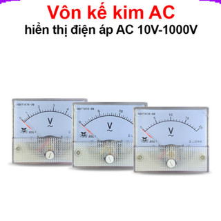 Vôn kế kim hiển thị điện áp AC 10V - 1000V