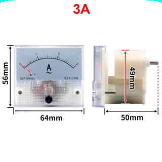 Ampe kế kim hiển thị dòng điện AC 1A - 50A