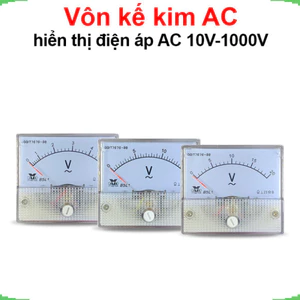 Vôn kế kim hiển thị điện áp AC 10V - 1000V