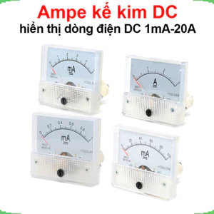 Ampe kế kim hiển thị dòng điện DC 1mA - 20A