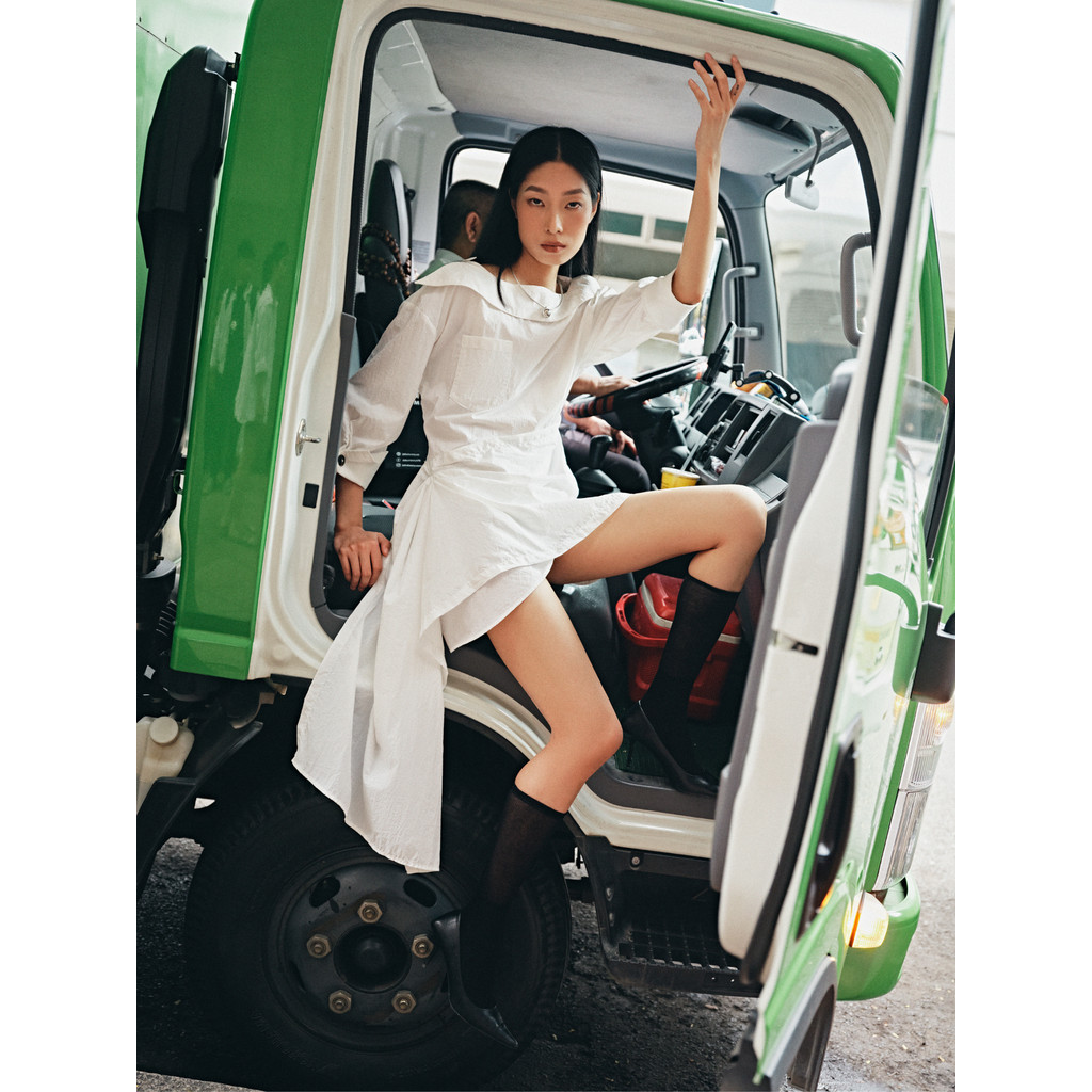 Ảnh COCO SIN - Đầm Trắng Trẹt Vai 1