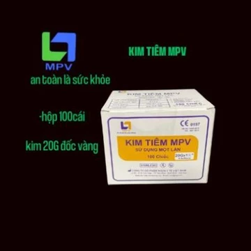 Hộp 100 cái Kim tiêm 18G 23G kim lấy thuốc pha thuốc tiêm chích lấy máu MPV