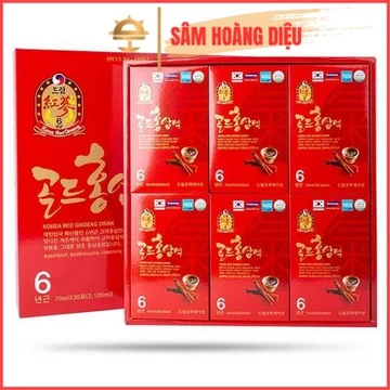 SÂM HOÀNG DIỆU - Nước Hồng Sâm Chén Dream 6 Năm Tuổi Hàn Quốc - Hộp 30 Gói x 70ml