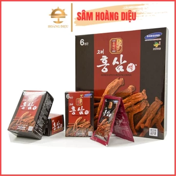 Sâm Hoàng Diệu - Nước Hồng Sâm nâu Pocheon Hàn Quốc hộp 30 gói x 70ml