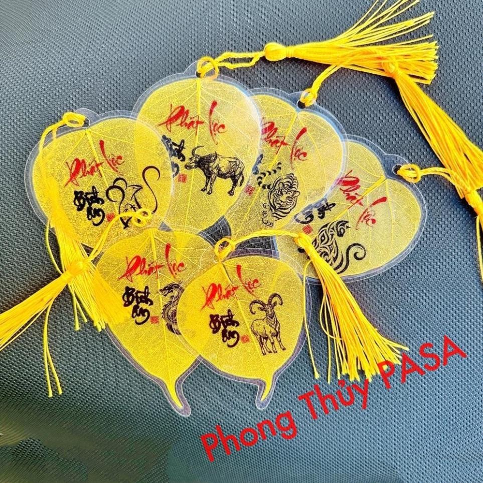 (RƯỚC LỘC) Lá bồ đề 12 con giáp cao cấp , làm từ lá nguyên bản , để ốp lưng điện thoại, treo xe ô tô