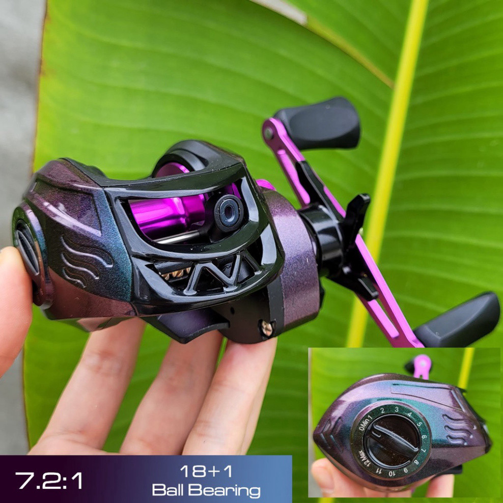 Máy Câu Ngang Titan Ánh Tím Máy Câu Lure Tay Trái Và Tay Phải Chất Lượng Giá Tốt 5645hfga2345678