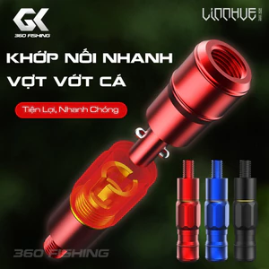 Khớp Nối Nhanh Vợt Câu Cá Hỗ Trợ Nắp Nhanh Cán Vợt Và Vành Vợt Chất Liệu Hợp Kim Cao Cấp 5645hfga2345678