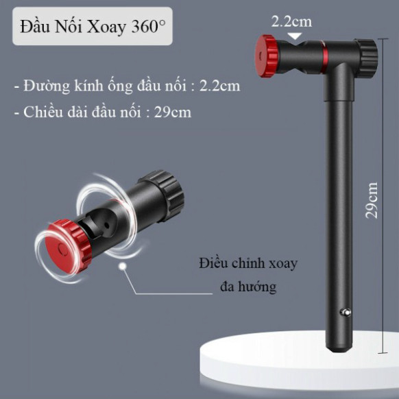 Cán Ô Xoay 360 Độ Thân Ô Kim Loại Cứng Cáp Dài 1M Thân Nối Ô Cao Cấp 5645hfga2345678