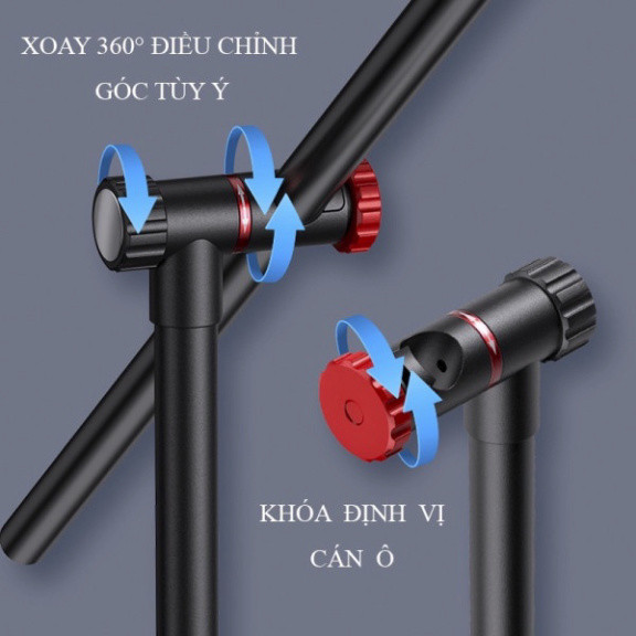 Cán Ô Xoay 360 Độ Thân Ô Kim Loại Cứng Cáp Dài 1M Thân Nối Ô Cao Cấp 5645hfga2345678