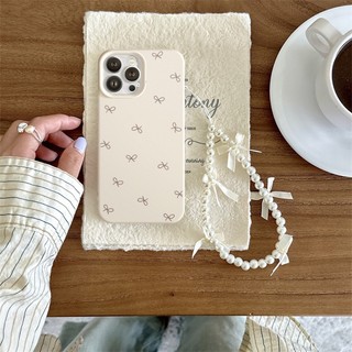 Ốp Lưng iPhone TPU Hoạ Tiết Da Mềm Nơ Nhỏ Chống Sốc Cao Cấp - iP 7/8/X/XS/11/12/13/14/15/16/17/Plus/Pro/Max/Air