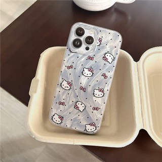 Ốp Lưng iPhone Silicon Pink Catty Ánh Bạc, Chống Sốc, Bảo Vệ Camera - iP X/XS/XR/11/12/13/14/15/16/17/Plus/Air/Pro/Max