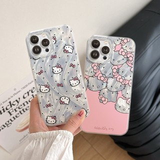 Ốp Lưng iPhone Silicon Pink Catty Ánh Bạc, Chống Sốc, Bảo Vệ Camera - iP X/XS/XR/11/12/13/14/15/16/17/Plus/Air/Pro/Max