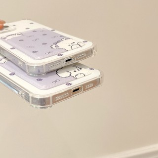 Ốp Lưng iPhone Cún Trắng Silicon Dẻo Đựng Thẻ, Chống Sốc, Bảo Vệ Camera - iP 7/8/X/XS/11/12/13/14/15/16/17/Plus/Pro/Max