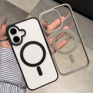 Ốp Lưng iPhone Trong Suốt Từ Tính Hỗ Trợ Đế Sạc Không Dây  Sang Trọng Cao Cấp Cho X/Xs/Xr/11/12/13/14/15/16/17/Pro/Max