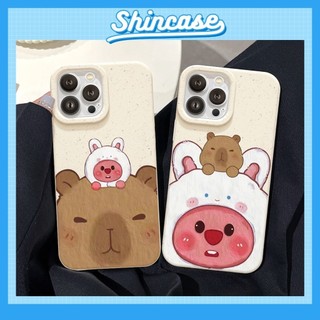 Ốp Lưng iPhone Mềm Thân Thiện Môi Trường Capybara Chống Sốc, Bảo Vệ Cam - iP 7/8/X/XS/11/12/13/14/15/16/17/Plus/Pro/Max