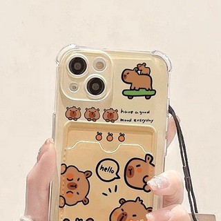 Ốp Lưng iPhone Capy Boi Silicon Dẻo Đựng Thẻ, Chống Sốc, Bảo Vệ Camera iP 7/8/X/XS/11/12/13/14/15/16/17/Plus/Pro/Max/Air