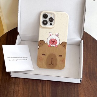 Ốp Lưng iPhone Mềm Thân Thiện Môi Trường Capybara Chống Sốc, Bảo Vệ Cam - iP 7/8/X/XS/11/12/13/14/15/16/17/Plus/Pro/Max