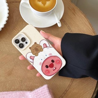 Ốp Lưng iPhone Mềm Thân Thiện Môi Trường Capybara Chống Sốc, Bảo Vệ Cam - iP 7/8/X/XS/11/12/13/14/15/16/17/Plus/Pro/Max