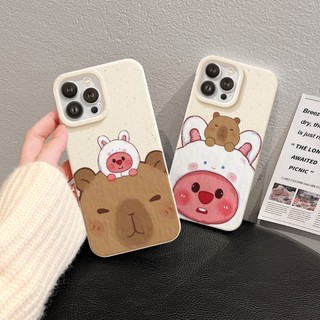 Ốp Lưng iPhone Mềm Thân Thiện Môi Trường Capybara Chống Sốc, Bảo Vệ Cam - iP 7/8/X/XS/11/12/13/14/15/16/17/Plus/Pro/Max